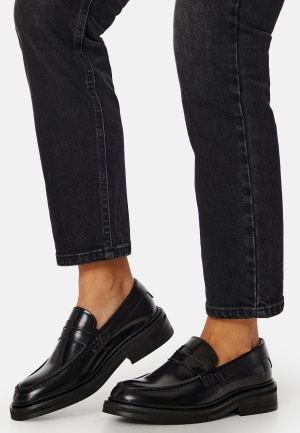 Se SELECTED FEMME Camille Polido Penny Loafer Black 38 ved Bubbleroom