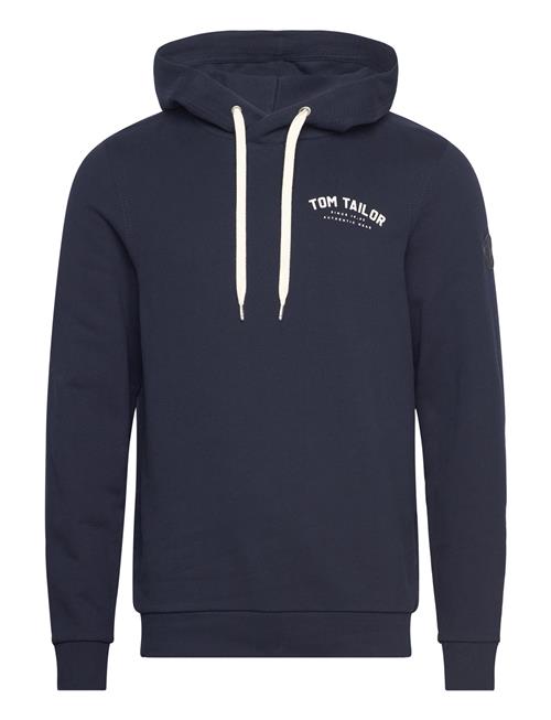 Se Tom Tailor Logo Hoodie Tom Tailor Navy ved Booztlet