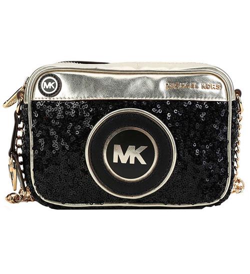 Michael Kors Michael Kors Skuldertaske - Sort m. Pailletter/Guld