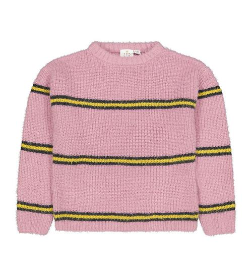 Se The New Bluse - Strik - TnDada - Pastel Lavender m. Gul ved KidsWorld