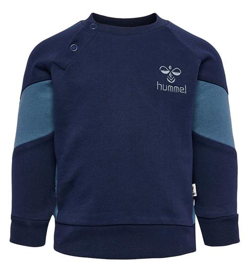 Se Hummel Hummel Sweatshirt - hmlKris - MÃ¸rkeblÃ¥ ved KidsWorld