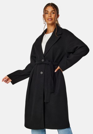 VILA Poko Long Coat Black 34