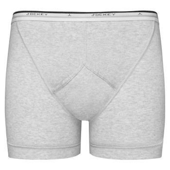 Jockey Cotton Midway Brief Grå bomuld Small Herre