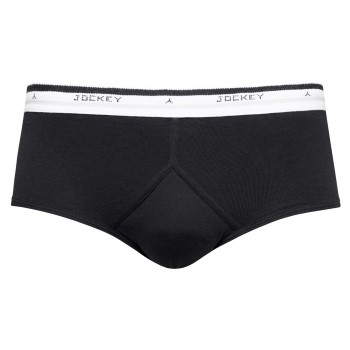 Jockey Cotton Y-front Brief Sort bomuld Small Herre