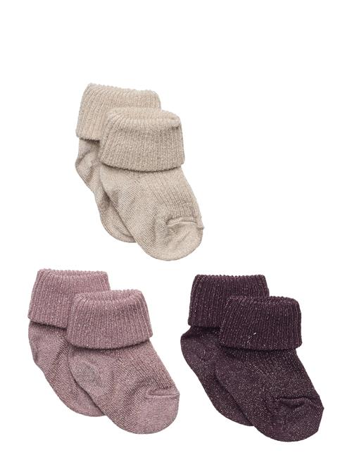 mp Denmark Ida Glitter Socks - 3-Pack Mp Denmark Patterned