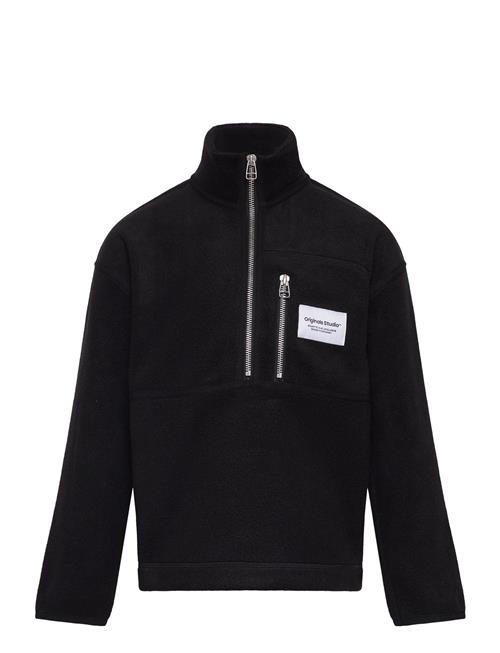 Se Jack & Jones Jorvesterbro Fleece Quarter Zip Hi Jnr Jack & J S Black ved Booztlet