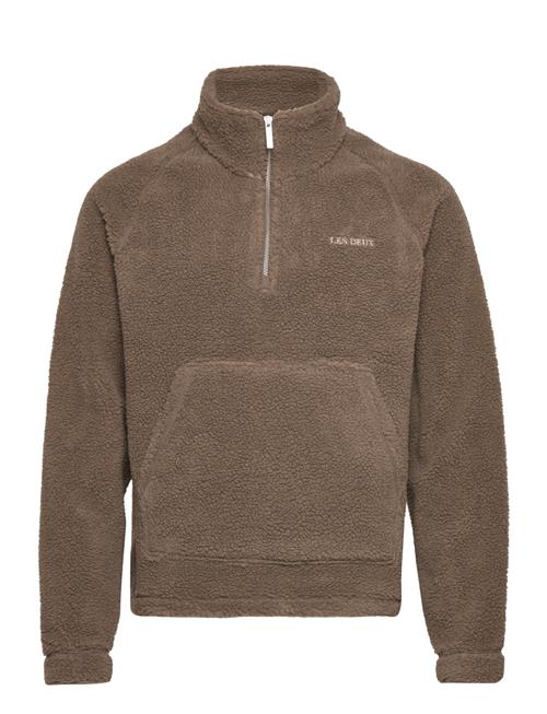 Se Les Deux Ren Half-Zip Jacket Les Deux Brown ved Booztlet