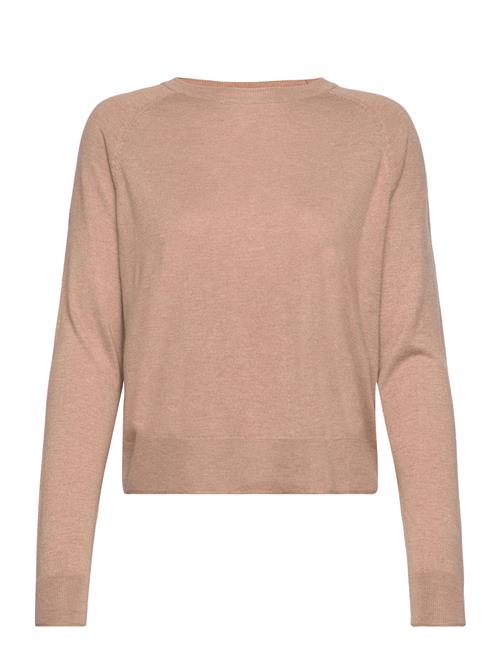 Mango Fine-Knit Round-Neck Sweater Mango Brown