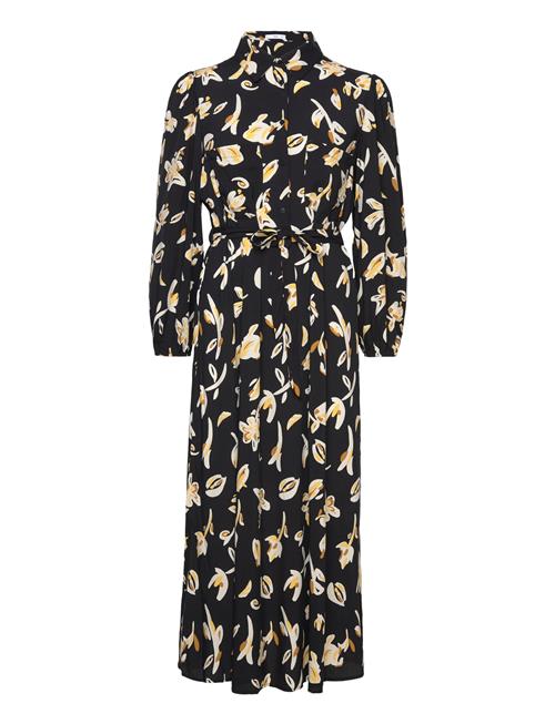 Mango Printed Shirt Dress Mango Black