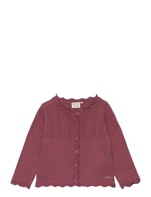 Minymo Cardigan Knit Minymo Burgundy