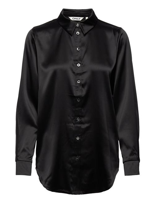 ONLY Onlvictoria Ls Loose Satin Shirt Nooswvn ONLY Black