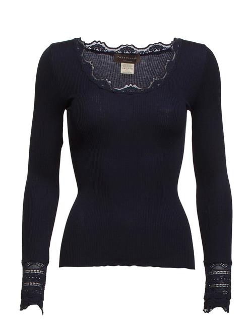 Rosemunde Rwbenita Ls O-Neck Lace T-Shirt Rosemunde Black