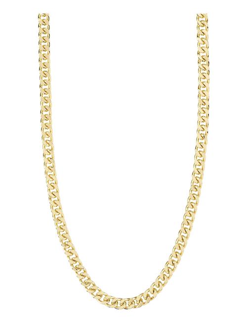 Se Pilgrim Heat Recycled Chain Necklace Pilgrim Gold ved Booztlet