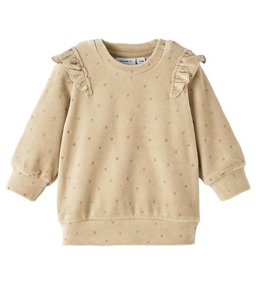 Se Name It Bluse - NbfNoya - Velour - Oxford Tan ved KidsWorld