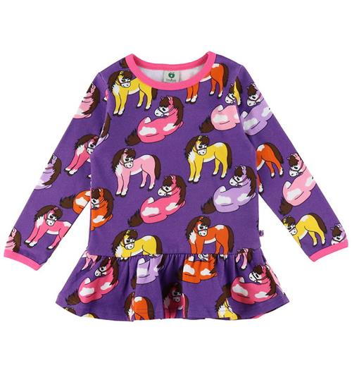 Se SmÃ¥folk SmÃ¥folk Sweatshirt - Purple Heart m. Heste ved KidsWorld