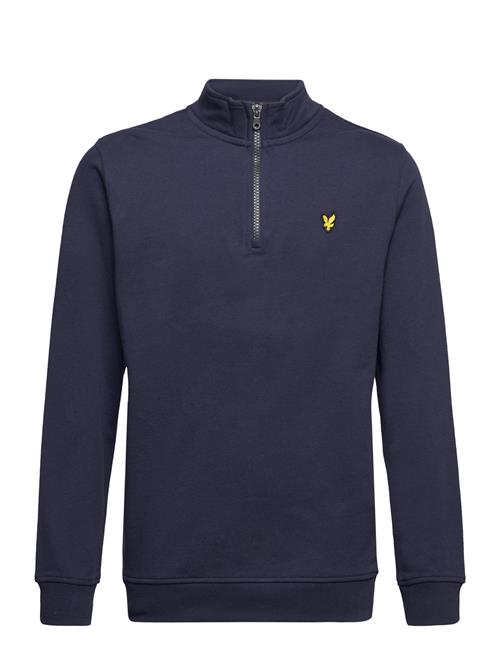 Se Lyle & Scott Junior 1/4 Zip Lb Funnel Neck Lyle & Scott Junior Navy ved Booztlet