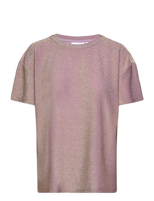 Se Coster Copenhagen Shimmer Tee In Lurex Jersey Coster Copenhagen Pink ved Booztlet