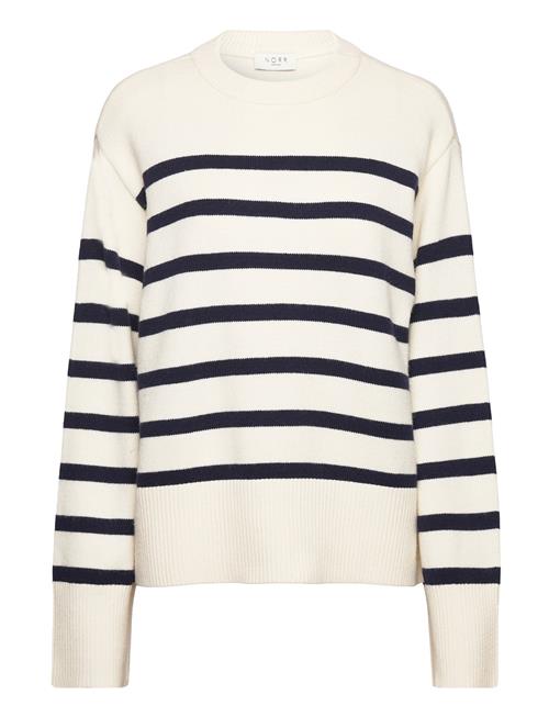 Lindsay New Knit Stripe Top NORR White