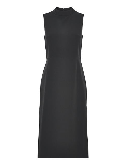 Echo Crepe Mock Neck Dress French Connection Black