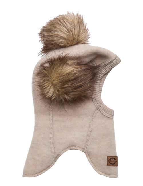 Wool Fullface W. Pom Pom Mikk-line Beige