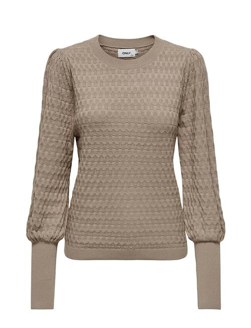 Onlfaye L/S Puffsleeve Pullover Cc Knt ONLY Beige