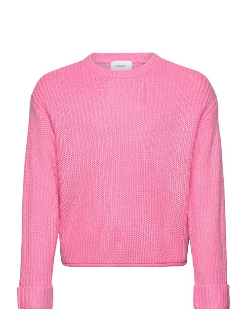 Se Vero Moda Girl Vmsayla Fold Ls O-Nck Pullover Girl Noos Vero Moda Girl Pink ved Booztlet