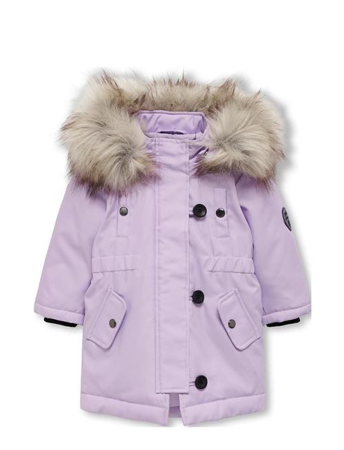 Kids Only Kmgnewiris Fur Parka Otw Kids Only Purple