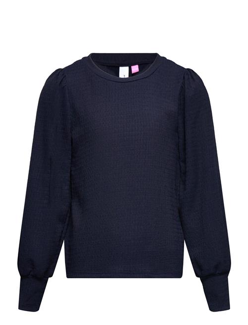 Se Vero Moda Girl Vmlina Ls O-Neck Top Jrs Girl Vero Moda Girl Navy ved Booztlet