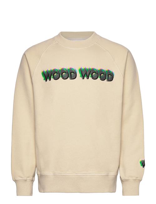 Se Wood Wood Hester Logo Sweatshirt Wood Wood Cream ved Booztlet