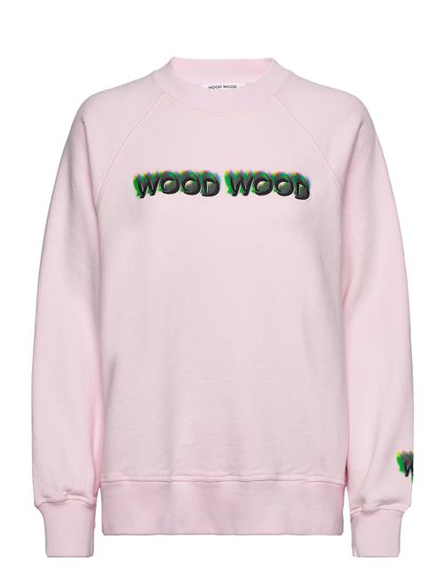 Se Wood Wood Leia Logo Sweatshirt Wood Wood Pink ved Booztlet