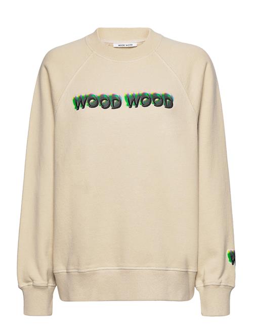 Se Wood Wood Leia Logo Sweatshirt Wood Wood Beige ved Booztlet