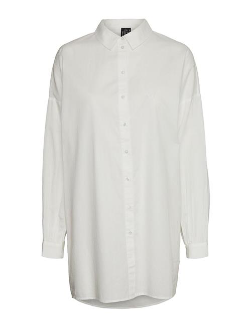 Vero Moda Vmbina L/S Over Shirt Wvn Noos Vero Moda White