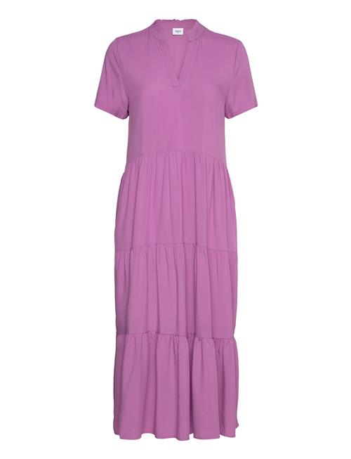 Edasz Ss Maxi Dress Saint Tropez Pink