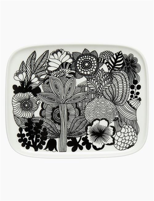 Se Marimekko Home Siirtolapuutarha Plate Marimekko Home Black ved Booztlet