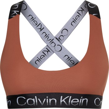 Calvin Klein Bh Sport Active Icon Medium Support Bra Brun X-Large Dame