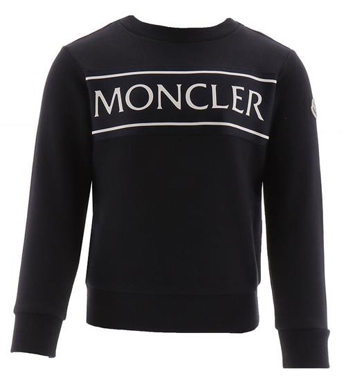 Moncler Moncler Sweatshirt - Navy m. Hvid