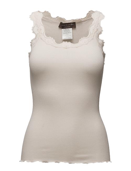 Rwbabette Silk Sl U-Neck Long Lace Rosemunde Cream