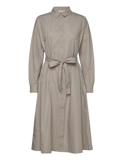 Se Esme Studios Esellinor Ls Midi Shirt Dress Esme Studios Grey ved Booztlet