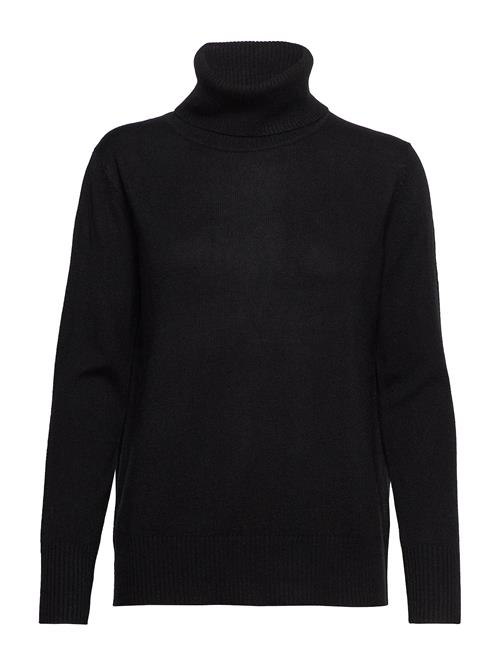 Rwlaica Cashmere Ls Roll Neck Rosemunde Black