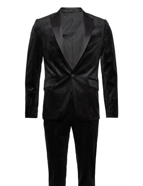 Se Lindbergh Velvet Tuxedo Suit Lindbergh Black ved Booztlet