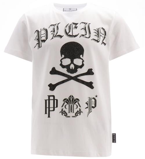 Philipp Plein Philipp Plein T-shirt - Hvid m. Sort/Similisten