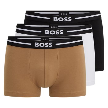 BOSS 3P Trunk Bold Sort/brun bomuld Large Herre