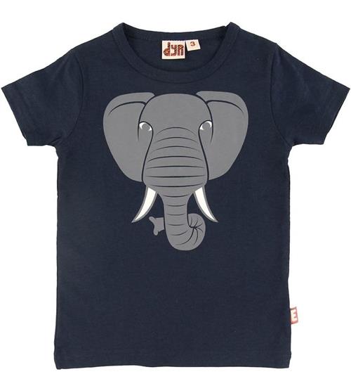 Se DYR DYR T-shirt - Primate - Navy m. Elefant ved KidsWorld