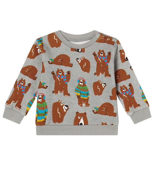 Stella McCartney Kids Stella McCartney Kids Sweatshirt - GrÃ¥meleret m. BjÃ¸rne