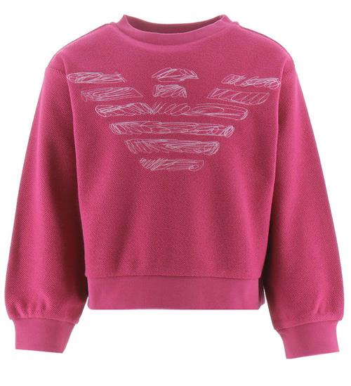 Se Emporio Armani Bluse - Fuchsia m. Logo ved KidsWorld