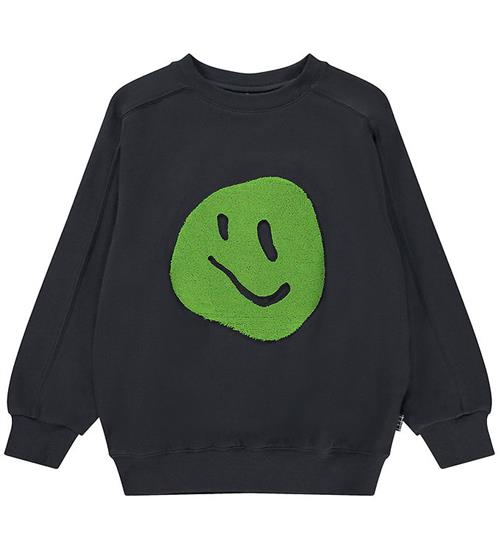 Se Molo Molo Sweatshirt - Mar - Sort m. FrottÃ© ved KidsWorld