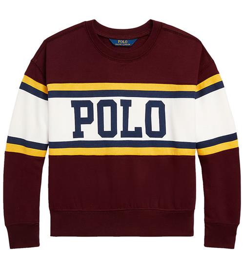 Polo Ralph Lauren Polo Ralph Lauren Sweatshirt - Cheer Bubble - Bordeaux m. Hvid