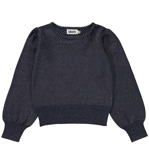 Se Molo Bluse - Strik - Ceneen - Navy Sky ved KidsWorld