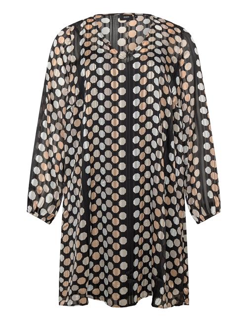 Mlucy, L/S, Abk Dress Zizzi Black