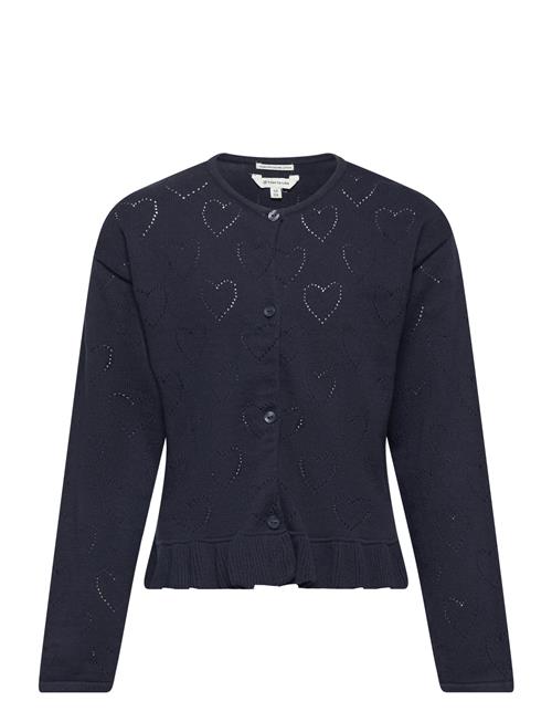 Se Tom Tailor Heart Cardigan Tom Tailor Navy ved Booztlet